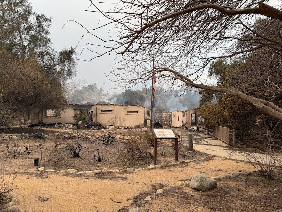 Eaton Canyon Nature Center, destroyed in the January 2025 Eaton fire.